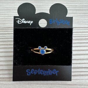 Vintage Mickey Mouse September Birthstone Ring